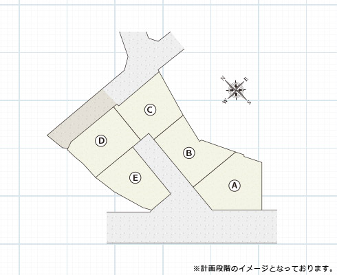 北平野5丁目区割り図